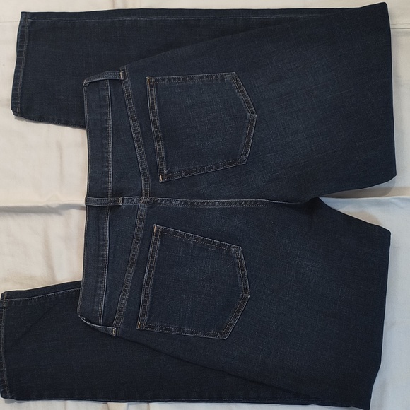 GAP girlfriend mid-rise straight-cut dark-wash 27"/30" - Picture 5 of 8